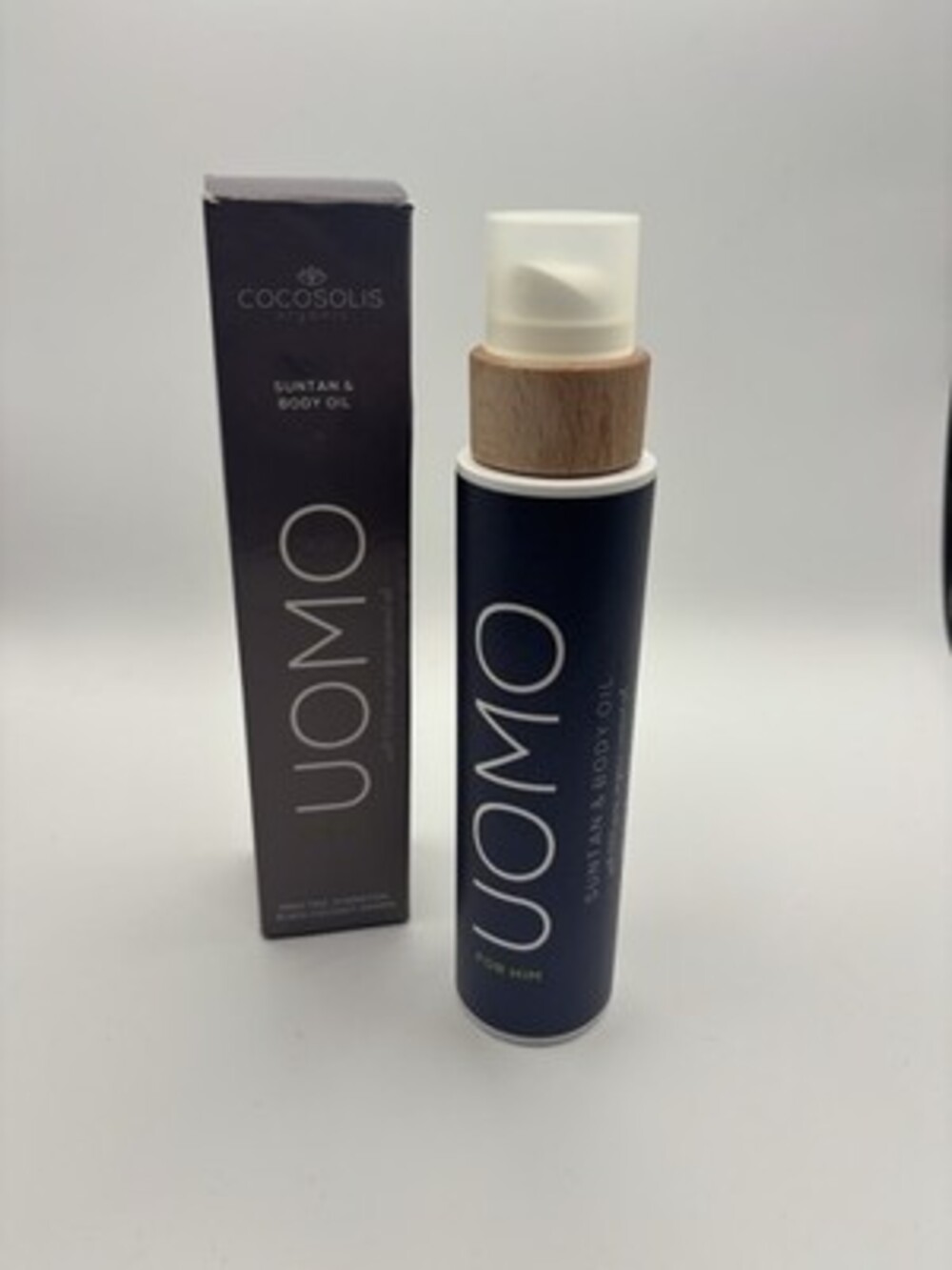 COCOSOLIS UOMO men’s Tan Accelerator Organic Suntan & Body Oil 200ml For Him